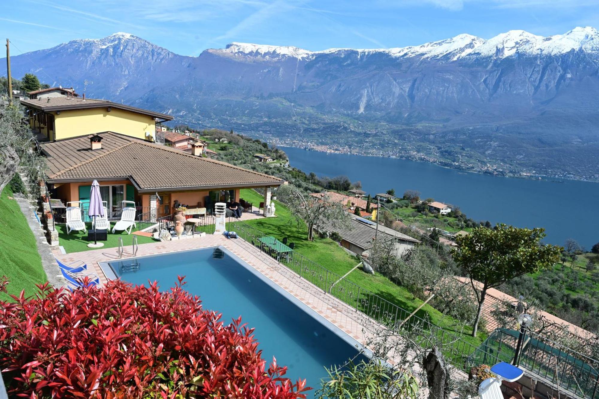 Casa Elka Residence Lake View And Pool By Garda Domus Mea Pieve  Eksteriør billede